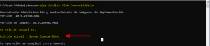 Convertir Windows Server 2016, 2019, 2022 Evaluation a Standard