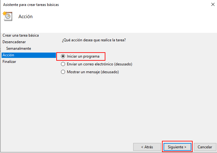 Programar apagado o reinicio en Windows