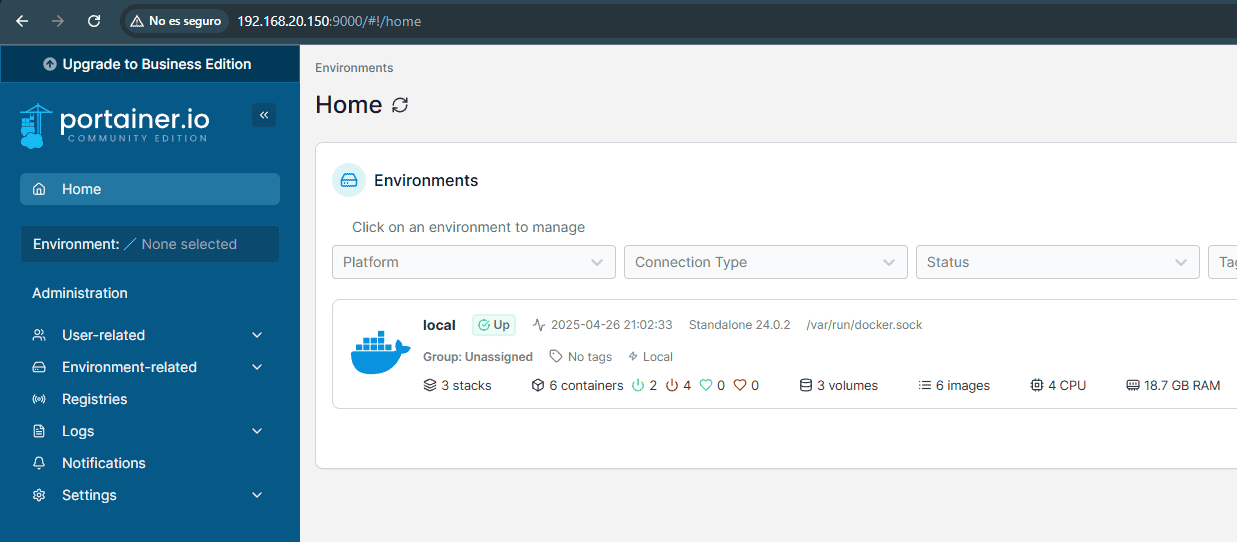 Instalar Portainer en NAS Synology
