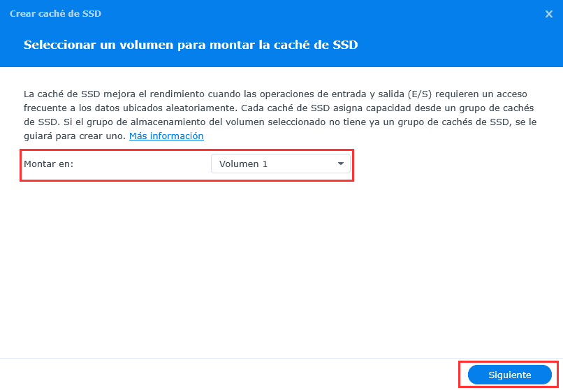 como crear una cache de ssd en nas synology