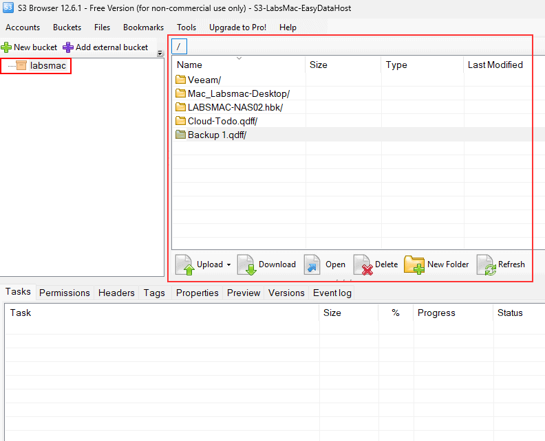acceder a archivos bucket s3 en windows