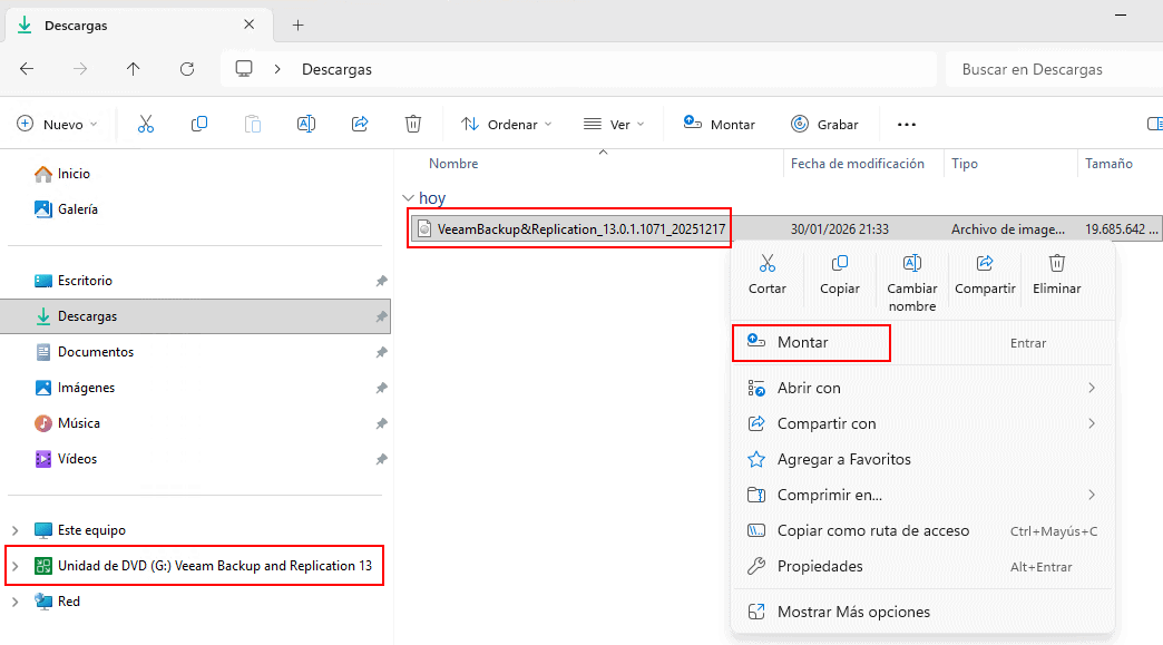 descargar ISO veeam backup replication 13