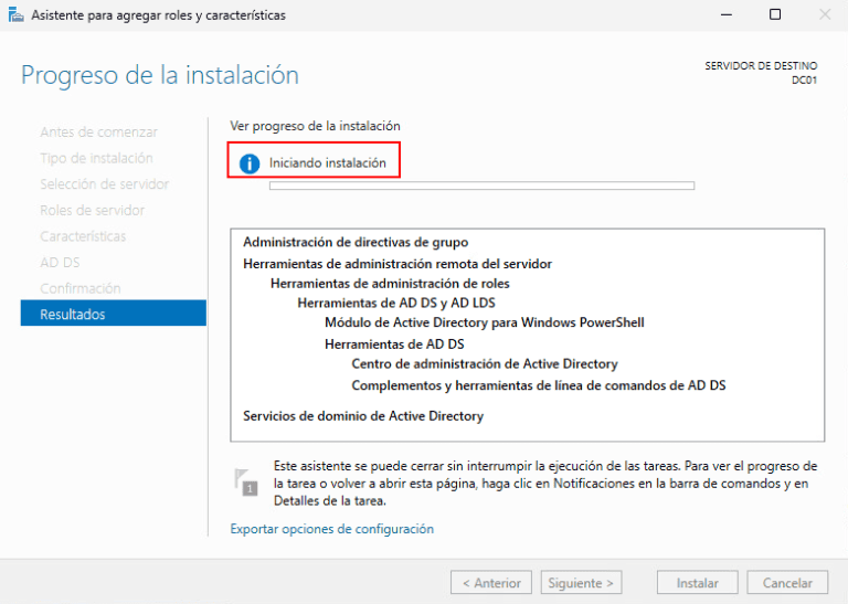 Instalar Active Directory en Windows Server 2025