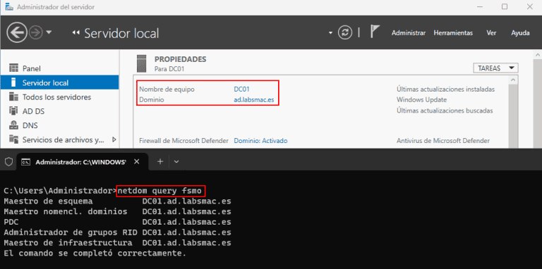 Instalar Active Directory en Windows Server 2025