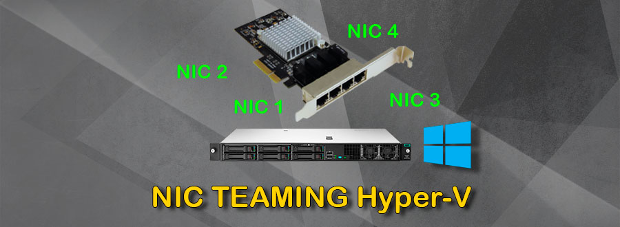 crear nic teaming set hyper-v windows server